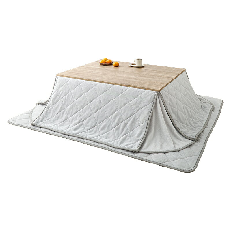 萩原 ハギハラ こたつ＋うす掛け布団 3点セット ナチュラル/アイスグレー KOT-7350-105NA+ユイ105GY メーカー直送 同梱不可 カード決済のみ対応 沖縄・北海道・離島お届け並びに時間指定不可