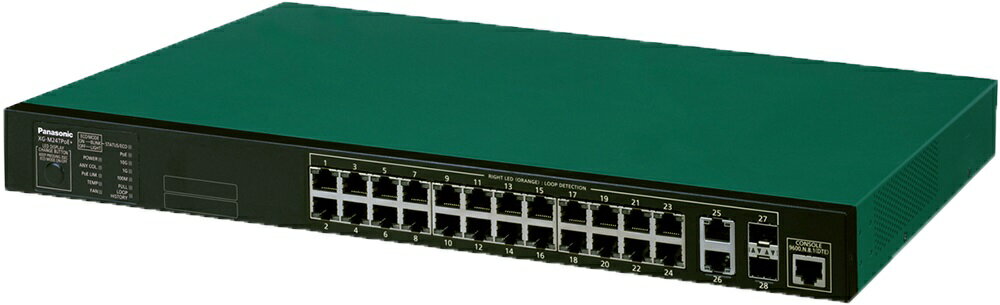 パナソニックEWネットワークス 24ポート PoE給電スイッチングハブ XG-M24TPoE+ 5年先出しセンドバック保守バンドル PN83249B5