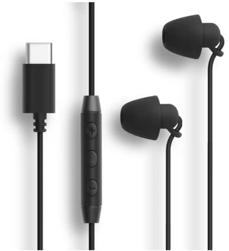 FSC Type-C接続イヤホン 寝ながらイヤホン ブラック FS-CSSLP01-BK FSC Type-C接続イヤホン 寝ながらイヤホン ブラック FS-CSSLP01-BK