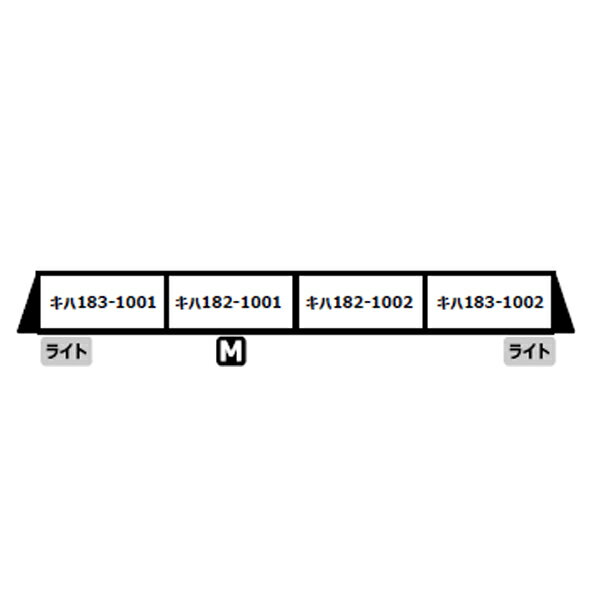 MICRO ACE マイクロエース キハ183形1000番代 D&S 列車「あそぼーい！」 4両セット A8263
