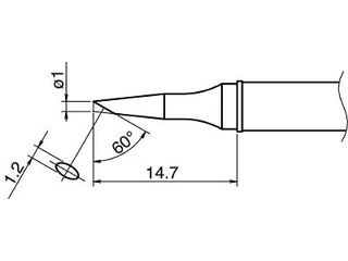 HAKKO 白光 こて先/1BC型 T31-02BC1(4)