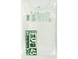 SANIPAK 日本サニパック N-4C業務用ポリ袋透明45L 30枚 N-4C-CL