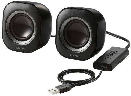 ELECOM エレコム コンパクトスピーカ/4.4W/USB接続タイプ/ブラック MS-P08USB3BK ELECOM エレコム コンパクトスピーカ/4.4W/USB接続タイプ/ブラック MS-P08USB3BK