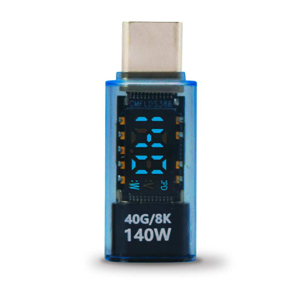 日本トラストテクノロジー USB4対応 TYPE-C 電力ディスプレイ スケルトンブルー TCTC-DSP-SBL