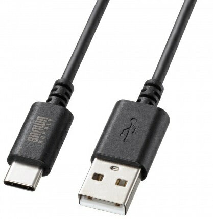 サンワサプライ USB 2.0 Type-Cケーブル(C-A・2m・ブラック) KU-CA20BK サンワサプライ USB 2.0 Type-Cケーブル(C-A・2m・ブラック) KU-CA20BK