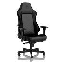 noblechairs ノーブルチェアーズ NBL-HRO-PU-BLA-SGL (HERO)ワーキングチェア ブラックステッチ ※沖縄・北海道・九州・離島お届並びに配送時間指定不可