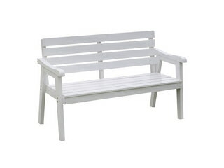 住まいスタイル 天然木製チェア 幅130 「Elan」(エラン) ホワイト EL130WHT 同梱注文不可 カード払い限..