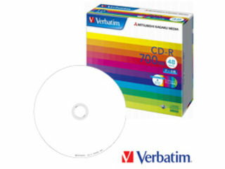 Verbatim CD-R 700MB 10枚スリム・IJP白ワイド SR80SP10V1 Verbatim CD-R 700MB 10枚スリム・IJP白ワイド SR80SP10V1