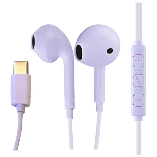 AXES アクセス AH-c88 PR Fit Type-Cハンズフリーイヤホン パープル AXES アクセス AH-c88 PR Fit Type-Cハンズフリーイヤホン パープル