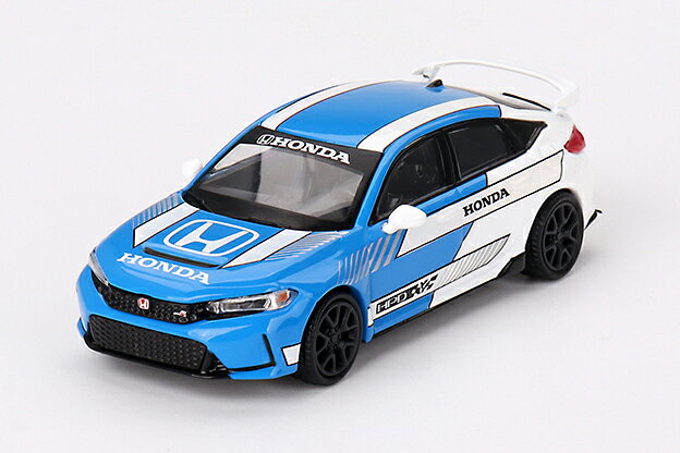 SUNRICH JAPAN サンリッチジャパン MINI GT 1/64 Honda シビック Type R 2023 #3 ペースカー ブルー(左ハンドル)MGT00753-L