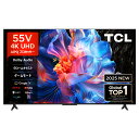 【5年間延長保証込】TCL 55P6K 55V型 4K液晶テレビ GoogleTV搭載【送料無料※お届けは玄関先まで】 取引先倉庫からの出荷のため【単品購入のみ】【クレジット決済・代引のみ】 【配送時間指定不可】