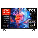 【5年間延長保証込】TCL 43P6K 43V型 4K液晶テレビ GoogleTV搭載【送料無料※お届けは玄関先まで】 取引先倉庫からの出荷のため【単品購入のみ】【クレジット決済・代引のみ】 【配送時間指定不可】