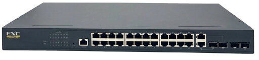 FXC 24ポート 10/100/1000Mbps および 4ポートSFP 管理機能付スイッチ FXC5728 FXC 24ポート 10/100/1000Mbps および 4ポートSFP 管理機能付スイッチ FXC5728