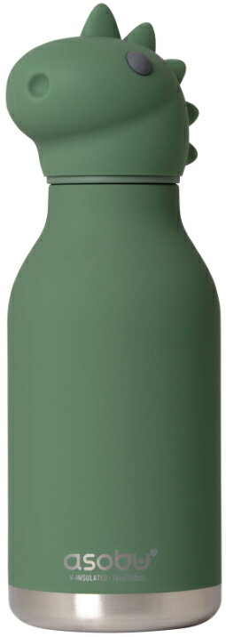Asobu アソブ SBV44DI BESTIE キャラクターボトル 460ml 保温保冷ステンレスボトル ダイナソー(恐竜)グリーン