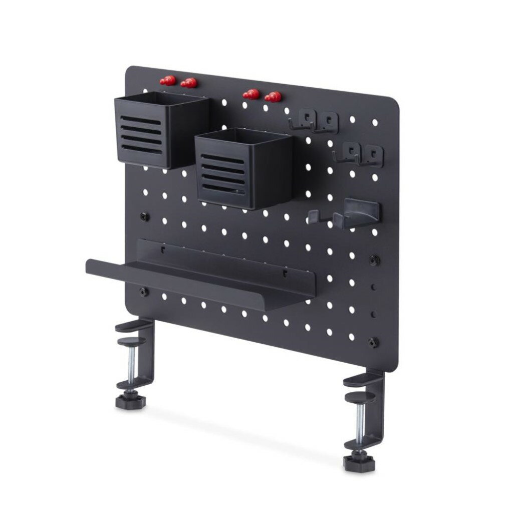 StarTech.com 1612B-DESK-PEGBOARD ペグボード/クランプ式/縦42 x 横32cm/トレー フック マグネットなどアクセサリー付属