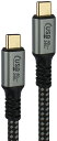 日本トラストテクノロジー USB4対応240W Type-Cケーブル ストレート 1m JTU4S240-CC