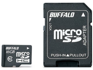 BUFFALO バッファロー microSDHCカード 16GB Class10(クラス10) SD変換アダプター付き RMSD-16GC10AB BUFFALO バッファロー microSDHCカード 16GB Class10(クラス10) SD変換アダプター付き RMSD-16GC10AB