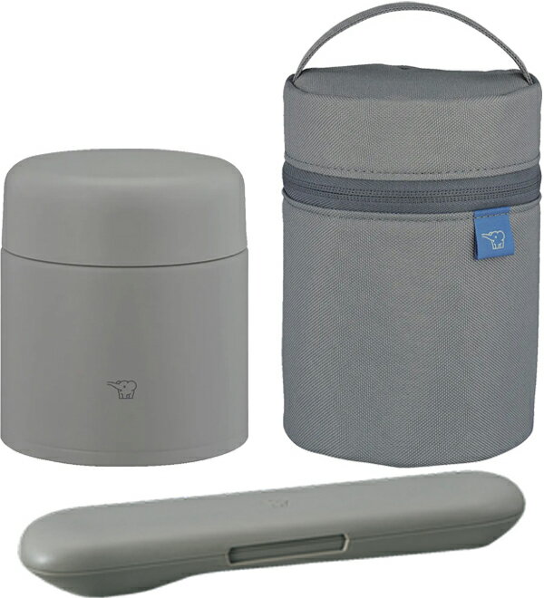 ZOJIRUSHI 象印 SW-LA30-HM スープジャー【300mL】+SW-PC01-HM ポーチSサイズ+FC-AA01-HM カトラリー(..