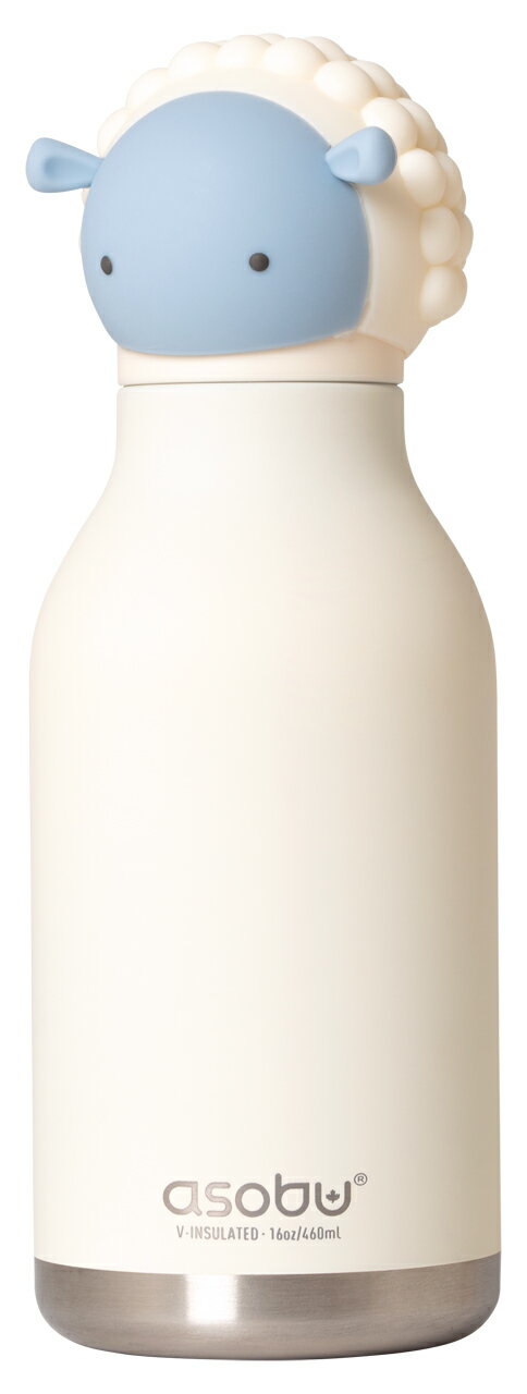 Asobu アソブ SBV44SH BESTIE キャラクターボトル 460ml 保温保冷ステンレスボトル ヒツジ(ホワイト)
