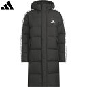 adidas アディダス 【メンズ】スリーストライプス レギュラーフィット ロング ダウン コート WF945 【ブラック】