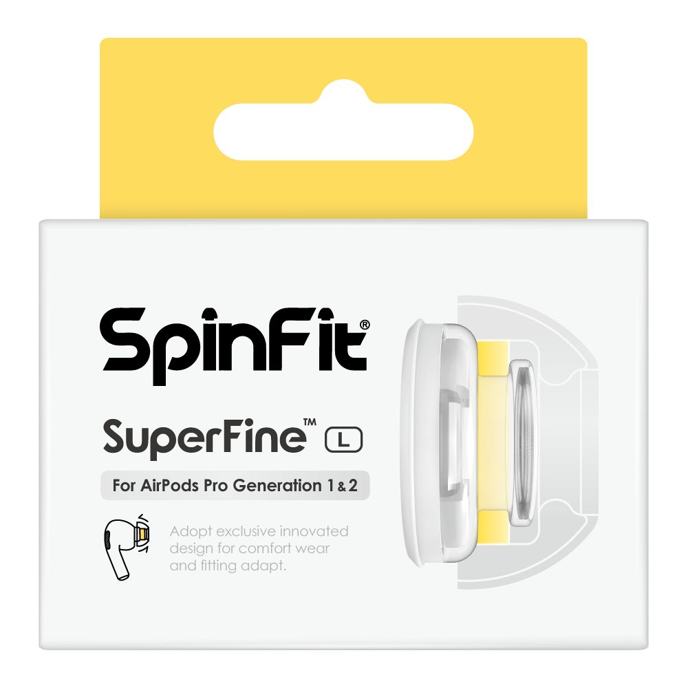 SpinFit スピンフィット SuperFine-L AirPods Pro第1 & 第2世代専用設計 イヤーピース SuperFine(TM) Lサイズ