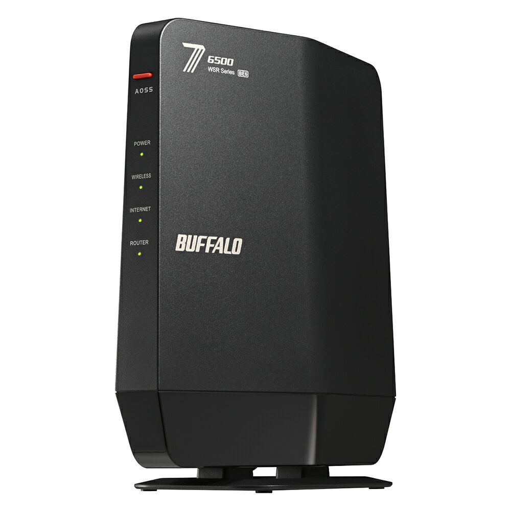 BUFFALO Хåե Wi-Fi 7(11be)бǥ奢ХWi-Fi롼 5764+688Mbps WSR6500BE6P-BK ֥å