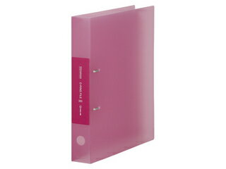 KINGJIM/キングジム シンプリーズ Dリングファイル 透明 ピンク A4判タテ型(背幅46mm) 652TSPヒン