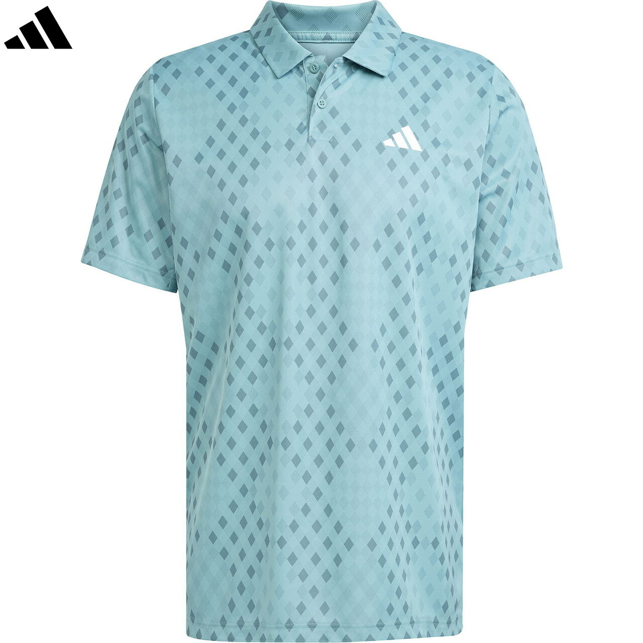 adidas アディダス 【メンズ】クライマクール グラフィック ポロシャツ JUS35 【パウダーティール/プリ..