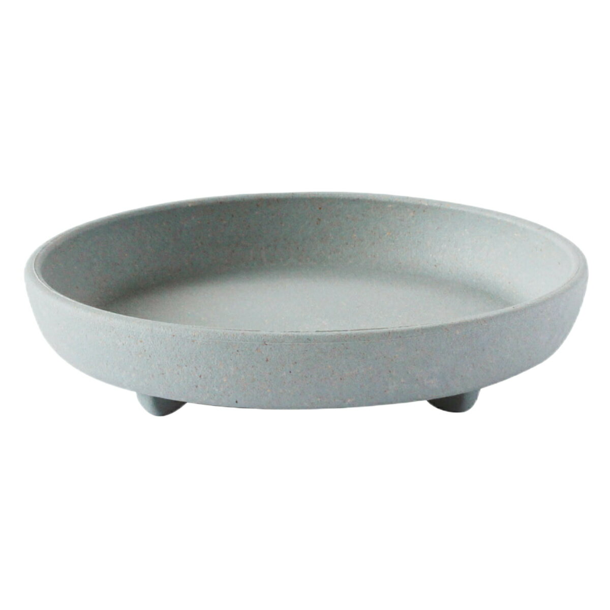 Hachiman 八幡化成 受け皿 エコプレート丸型 5号 木粉入り グレー