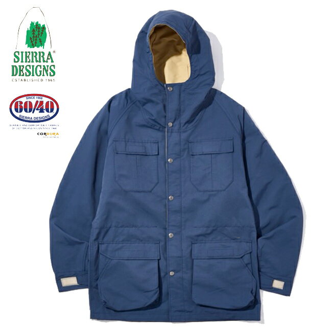 SIERRA DESIGNS シエラデザイン 【ユニセックス】オリジナル マウンテンパーカー 【ミッドナイト/V.タン】 621010 コーデュラ 60/40