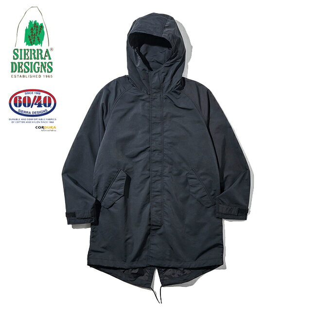 SIERRA DESIGNS シエラデザイン 【ユニセックス】フィッシュテイルパーカー 【ブラック】 621008 コーデュラ 60/40