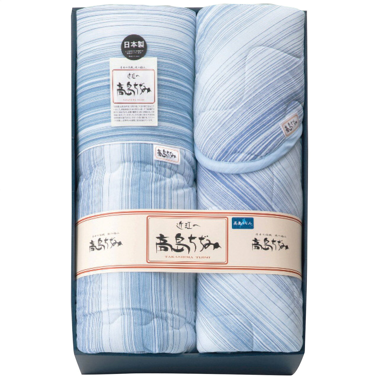 ICHIBUN イチブン 高島ちぢみ サラッと快適 肌布団＆敷パットセット