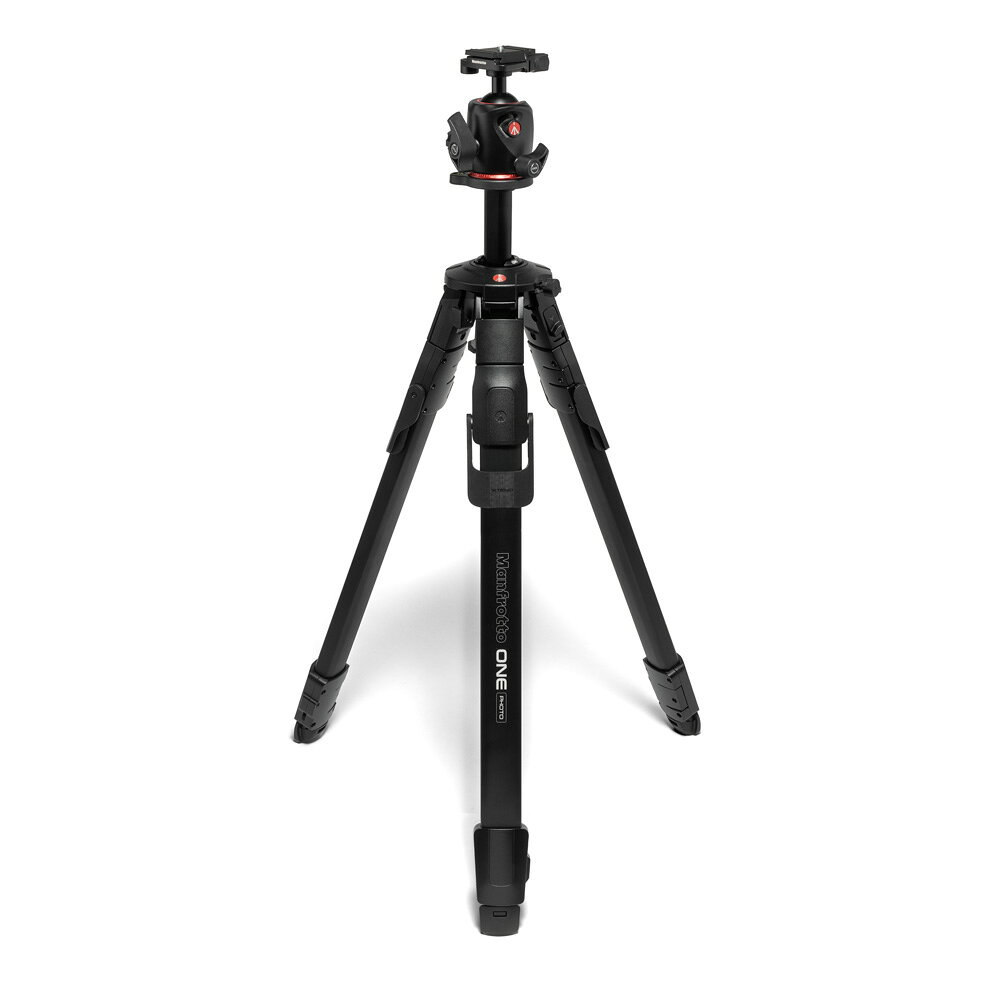 Manfrotto マンフロット ONE Photo アルミニウム三脚＋ボール雲台キット MKONEPA-BHQ6T ブラック 【マンフロット三脚システム Manfrotto ONE Photoシリーズ】