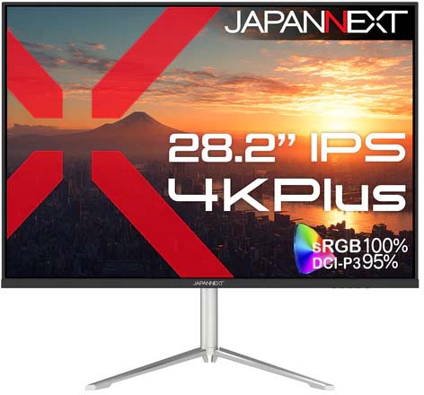 JAPANNEXT ジャパンネクスト 4K Plus対応 28.2型液晶ディスプレイ/HDMI×2、DP×2/ブラック/スピーカー/2年保証 JN-282Ei4KP
