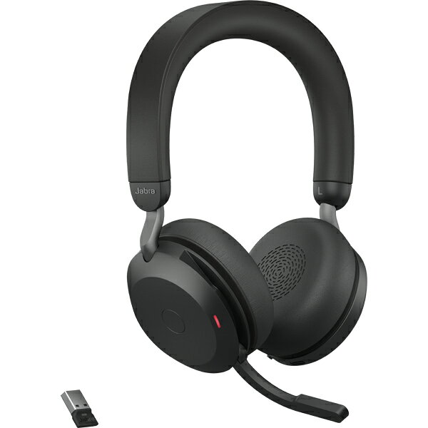 Jabra ジャブラ 無線ヘッドセットUSB-A両耳UC認定スタンド Evolve2 75 Link380a/390a UC Stereo Stand Black 27599-989-989