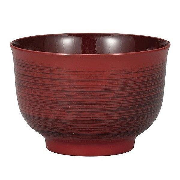 MIYAMOTO 宮本産業 汁椀 460ml クリーンコート 羽反型 刷毛目 根来