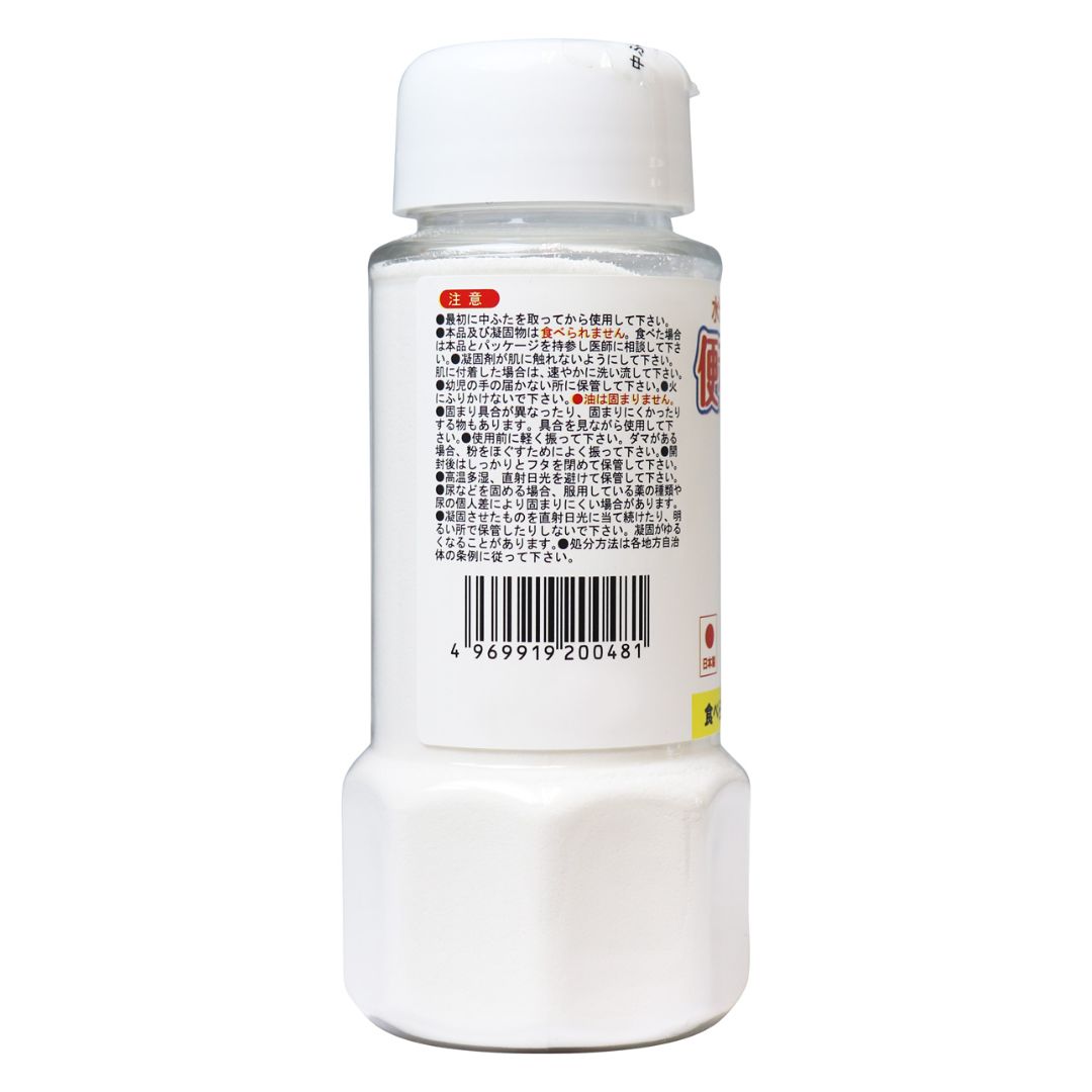 便利な凝固剤 コアプル ふりかけタイプ(100g入) / 凝固剤（高分子吸水樹脂）CP-100 ケンユー 防災 断水 災害 トイレ 3