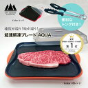 【レビュー特典！】【トング付き】超速解凍プレートAQUA 杉山金属 速度が違う！味が違う！解凍皿 解凍トレイ 解凍板 アルミ製 AQUA 解凍プレート QVC 冷凍食品 肉 魚 溶かす 自然解凍 早く解凍 省エネ 節電 アイディア商品 便利グッズ 便利調理器具 プレゼント