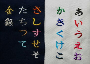 ネーム刺繍　『1文字100円×文字数』　剣道着ネームししゅう　柔道着刺繍