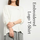 【期間限定まとめ買いクーポン&P2倍 cp2】ロゴ長袖Tシャツtシャツ レディース カットソー ティシャツ 黒 白グレー ボーダー ビッグサイズ 大きいサイズ ホワイト ブラック グレージュ 無地 OL ルーム 大人可愛い おしゃれ きれいめ カジュアル 綿 コットン100%
