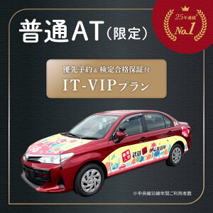 優先予約 検定合格保証 特別プラン IT-VIP プラン 普通車 AT オートマ限定 四輪車 | 運転免許 免許取得 東京都 都内 教習プラン ドライビングスクール 自動車学校 【武蔵境自動車教習所】