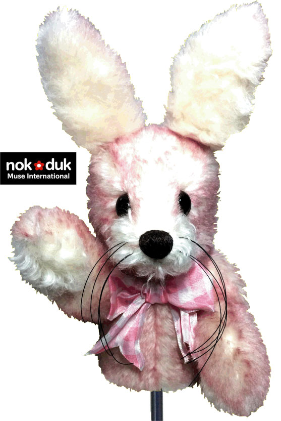 Nokduk ゴルフ アイアン ヘッドカバー ウッドカバー カバー アニマルシリーズ うさぎ プレゼント モヘア製 丁寧な手作り 可愛いうさぎのアイアンカバー 動物キャラクター おもしろ ウッドカバー クラブカバー ドライバーカバー パターカバー ゴルフヘッドカバー ギフト