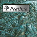 表札 Pealimo デザイン表札 鳥 ガーデニング アンティーク風 レトロ おしゃれ 正方形 看板 フレーム 自然 サイン レリーフ ブロンズ風