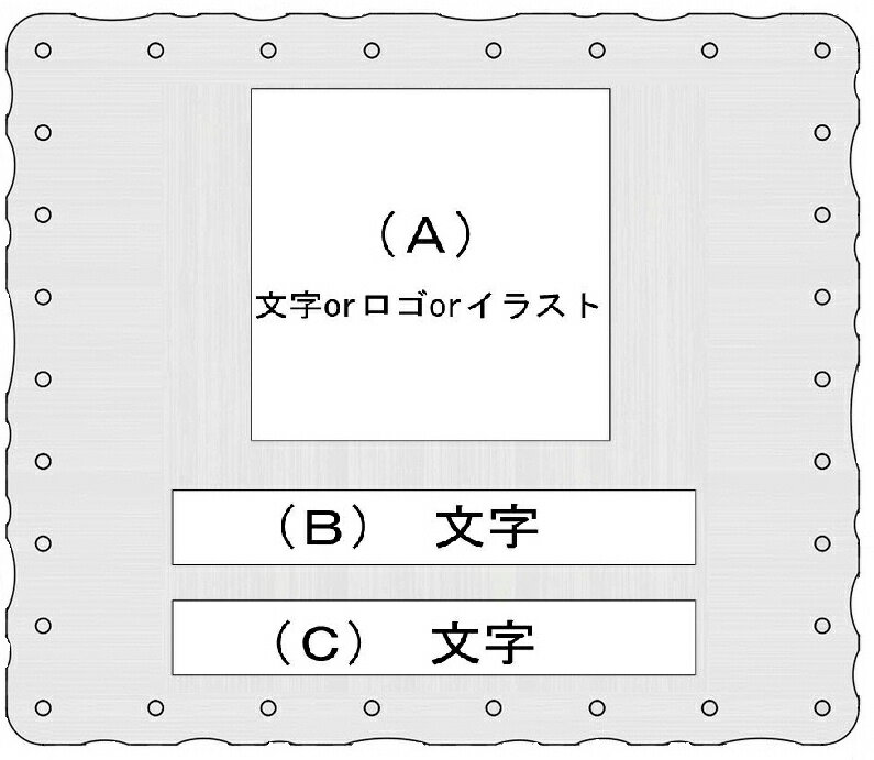 pealimo 四角プレート 両面（ロゴorイラストor文字）+文字2行の名入れ 横タイプ 店舗向け 頑丈 屋外可 シンプル 看板 サイン ハンギング ブラケット用 黒 チョーク メニュー 看板 プレート 店舗 プレート アイアン ブラケット看板 ガーデン ガーデニング