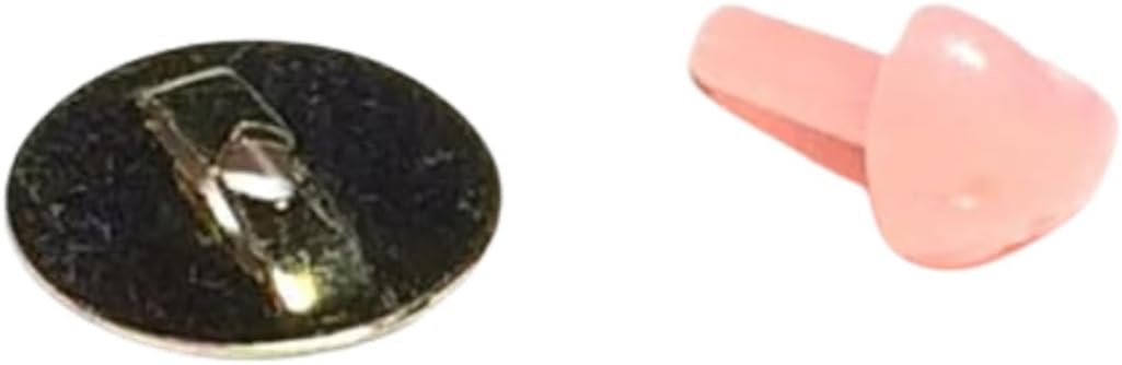 プラスチックノーズ ミニチュア用（5個入）ピンク 6mm（座金セット）ぬいぐるみ材料　フェルト原毛材料..