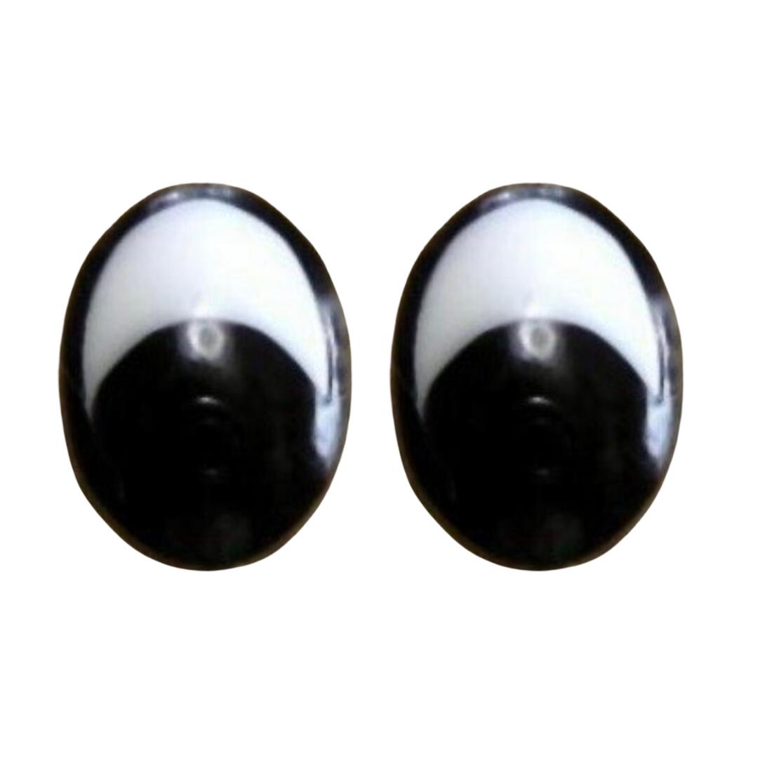 乐天商城 - ぬいぐるみ目 プラスチックアイ ラブリーD 縦8mm 横6mm 1ペア 座金タイプ ぬいぐるみ材料 手芸 手作り 資材