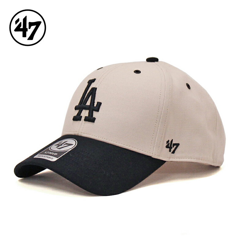 '47 '47 DODGERS LUNAR MVP Bone×Black　ベースボールキャップ フォーティーセブン ドジャース メンズ レディース 帽子 キャップ