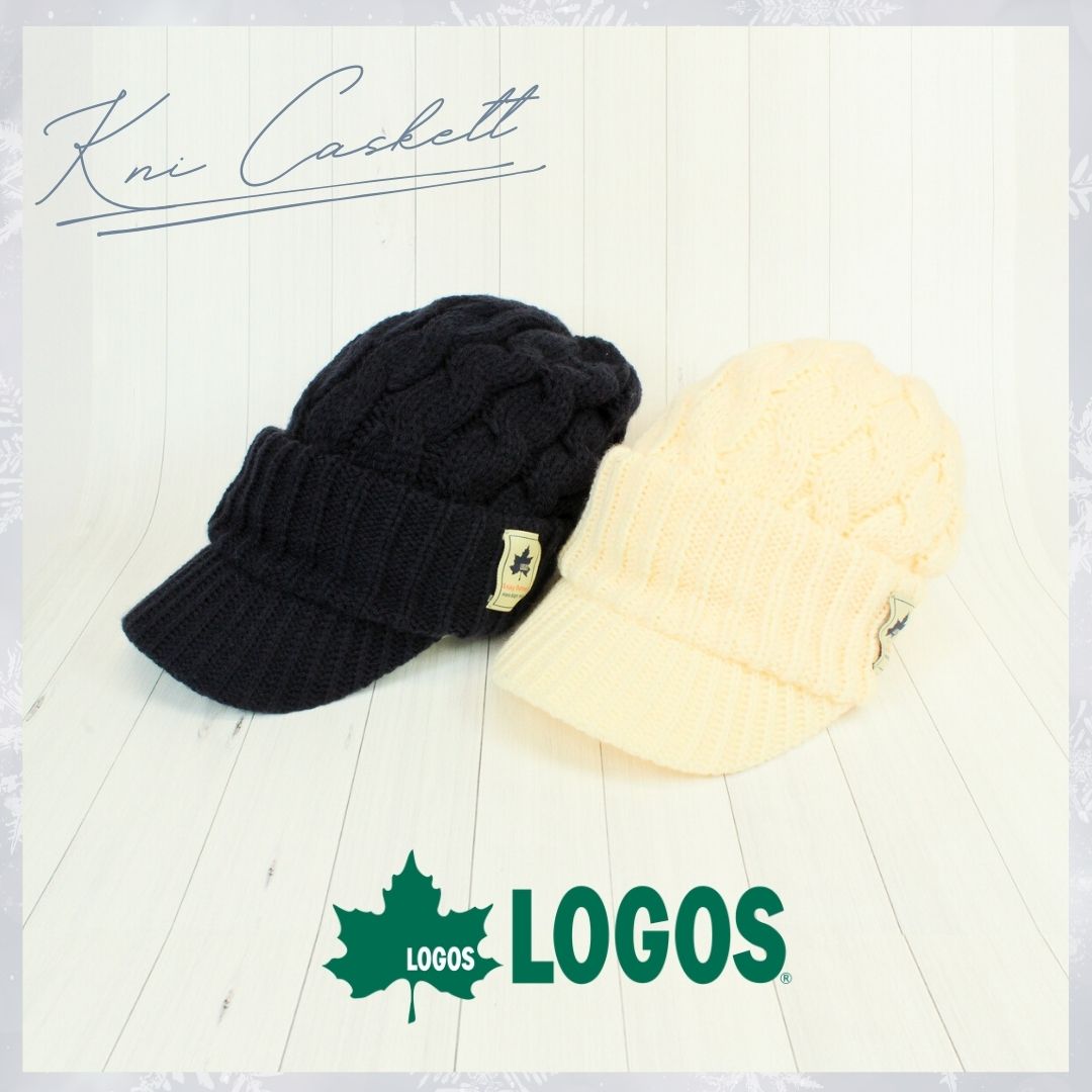 LOGOS ニットキャスケット アウトドア キャンプ ニット 帽子 ツバ付きニット メンズ レディース ロゴス ブランド 防寒