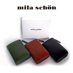 ミラショーン メンズ コインケース L字ファスナー小銭入れ 牛革 mila schon ミラショーン ブランド財布 シャドースムース カジュアル 本革 メンズギフト