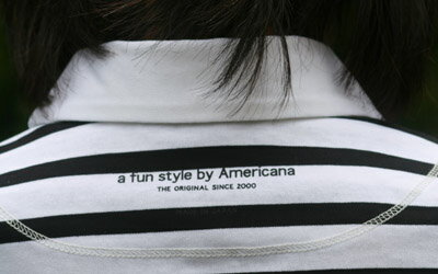 【Americana】(アメリカーナ)ボーダーラガー(ホワイトxブラック) 【Americana】(アメリカーナ)ボーダーラガー(ホワイトxブラック)